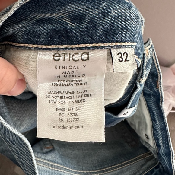 NWOT Etica Finn Rework Slim Straight Jean - Picture 7 of 7